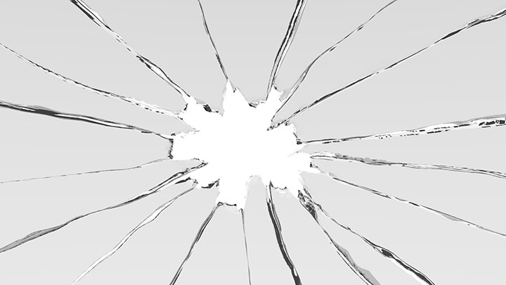 【藤沢市立石】のガラス修理